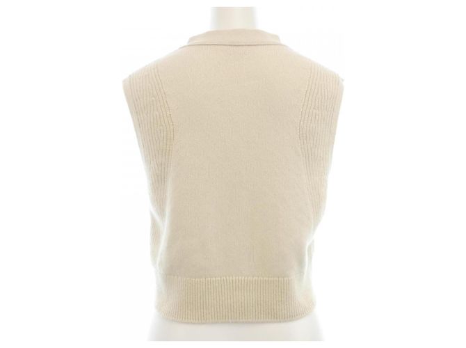 Hermès Chaleco de cachemira Hermes Beige - vista 2