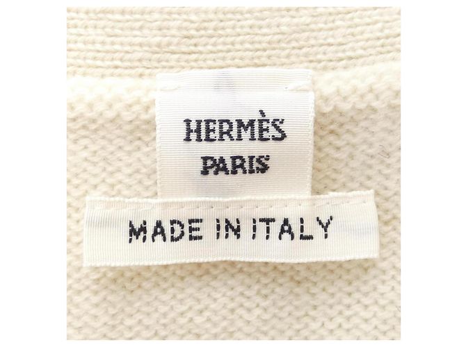 Hermès Chaleco de cachemira Hermes Beige - vista 4
