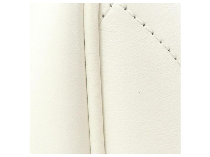 Timeless Borsa Boston in pelle di vitello Chanel Bianco Gold hardware - vista 6