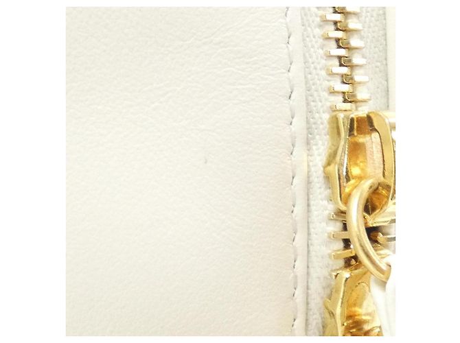 Timeless Borsa Boston in pelle di vitello Chanel Bianco Gold hardware - vista 7