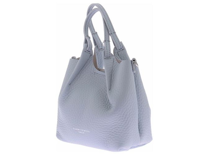 Gianni Chiarini Himmelblaues Lederhandtasche - Ansicht 5