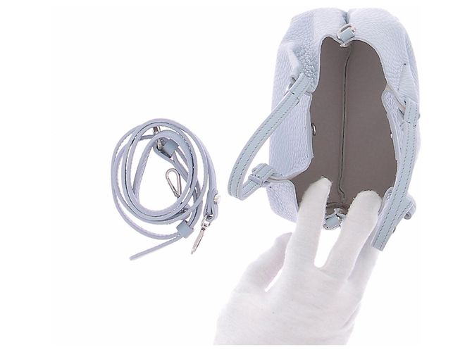Gianni Chiarini Himmelblaues Lederhandtasche - Ansicht 6