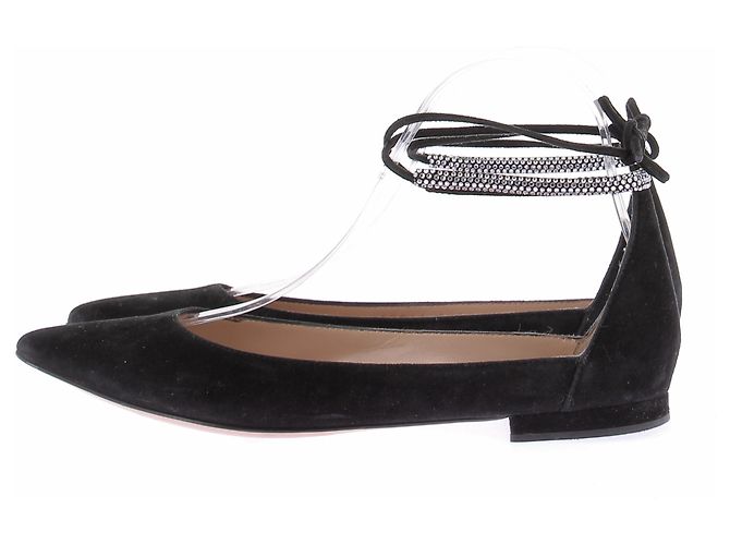 Gianvito Rossi Bailarinas negras con strass Negro - vista 3