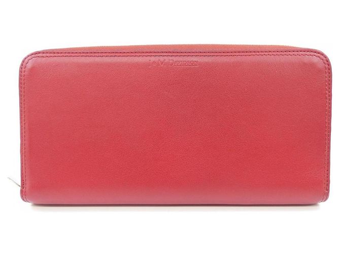 Autre Marque Cartera larga de cuero J&M Davidson Roja - vista 2