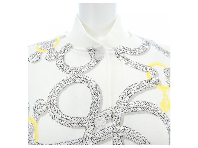Hermès Blouson Remix Parfroi Hermes Bianco - vista 5