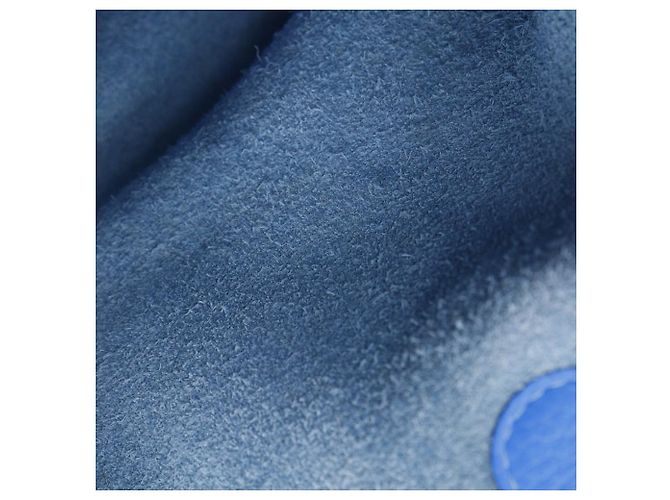 Borsa Hermès Picotin Lock in taurillon Clémence Blu - vista 15