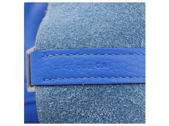Borsa Hermès Picotin Lock in taurillon Clémence Blu - vista 19