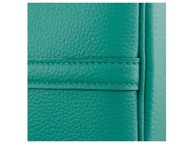 Borsa Hermès Picotin Lock 22 MM Taurillon Maurice Verde - vista 12