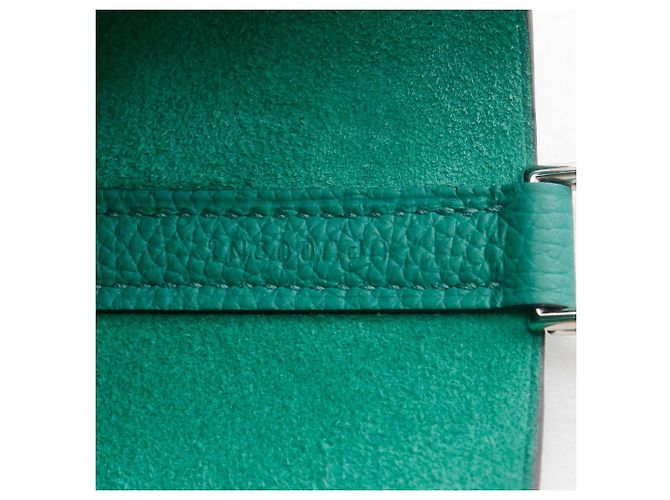 Borsa Hermès Picotin Lock 22 MM Taurillon Maurice Verde - vista 18