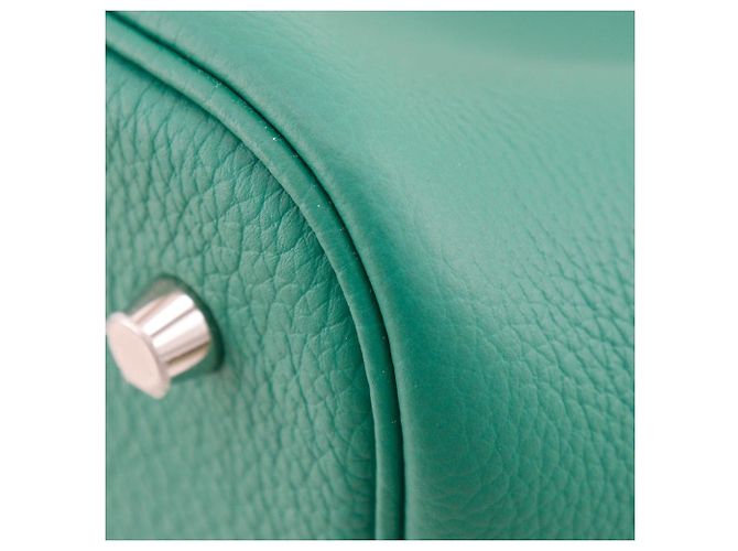 Borsa Hermès Picotin Lock 22 MM Taurillon Maurice Verde - vista 5