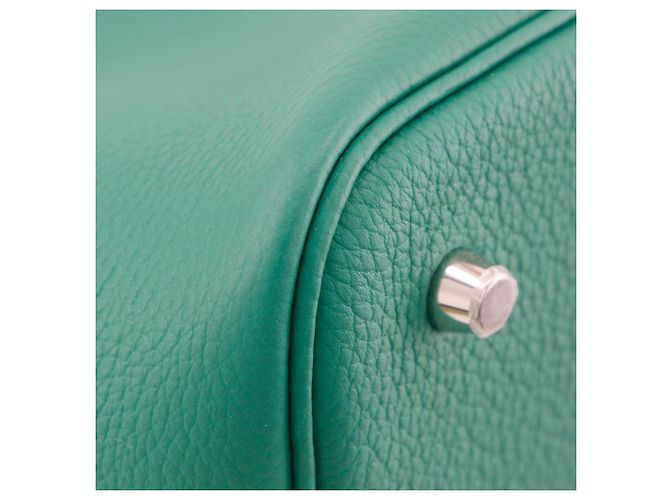 Borsa Hermès Picotin Lock 22 MM Taurillon Maurice Verde - vista 6