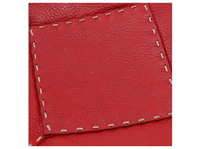 Fendi Selleria Lederhandtasche Rot - Ansicht 11