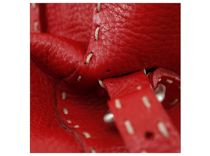 Fendi Selleria Lederhandtasche Rot - Ansicht 17