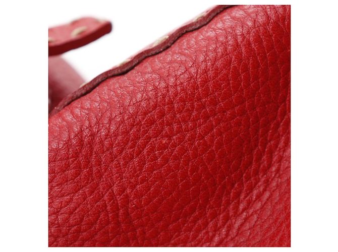 Fendi Selleria Lederhandtasche Rot - Ansicht 9
