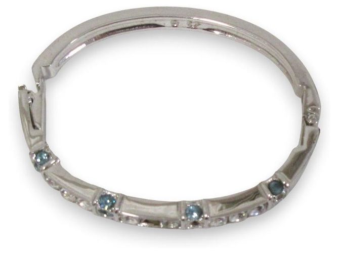 Bracciale in cristallo Swarovski Argento - vista 2