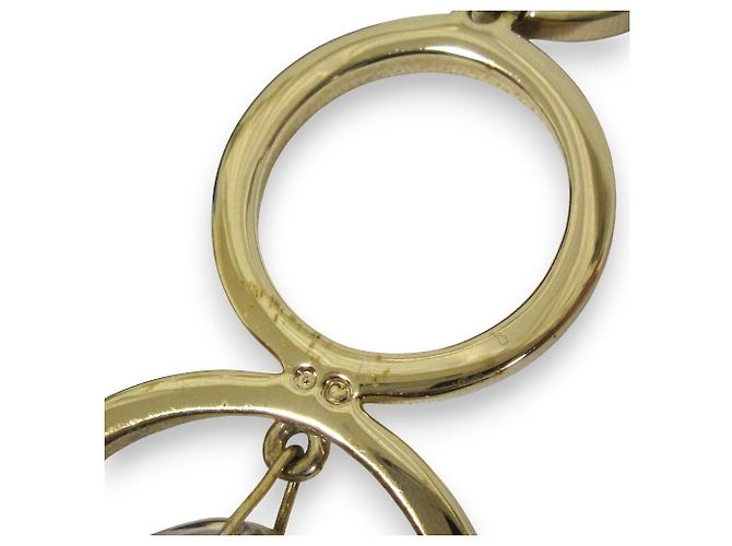 Colar Pendente de Anel Swarovski Dourado - vista 8
