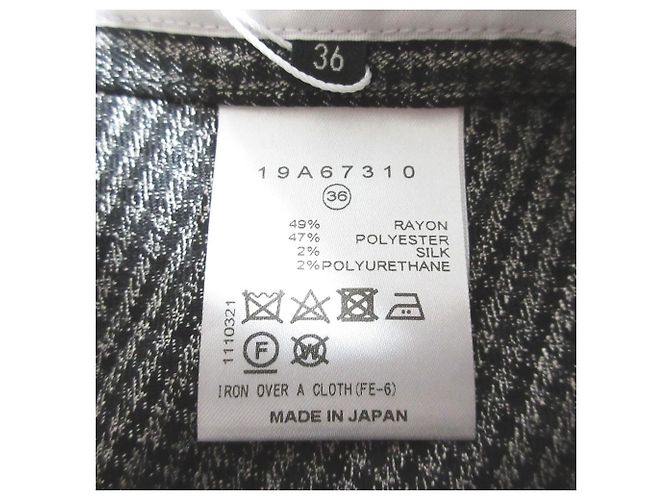 Autre Marque Falda larga Houndstooth LE CIEL BLEU Negro - vista 6