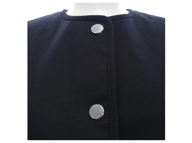 Giacca senza colletto Hermès Nero - vista 5