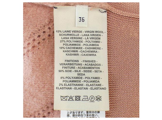 Kaschmir-Mischung Strickwaren Hermès 36 Pink - Ansicht 3