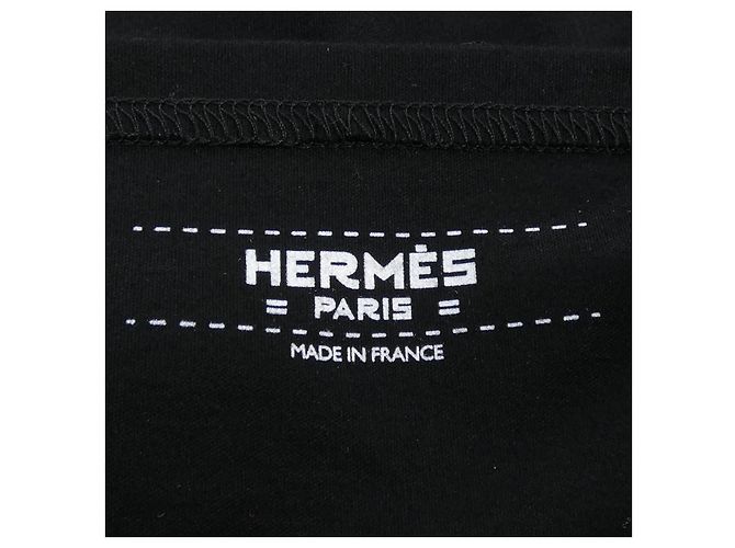 Hermès Camiseta de algodão Hermes Preto - vista 4