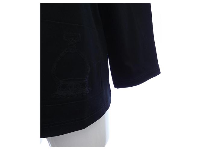 Hermès Camiseta de algodão Hermes Preto - vista 6