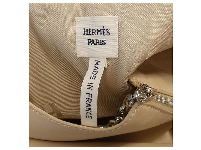 Hermès Hermes Lederkleid Beige - Ansicht 4