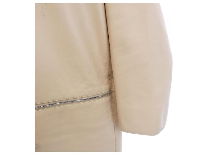 Hermès Hermes Lederkleid Beige - Ansicht 6