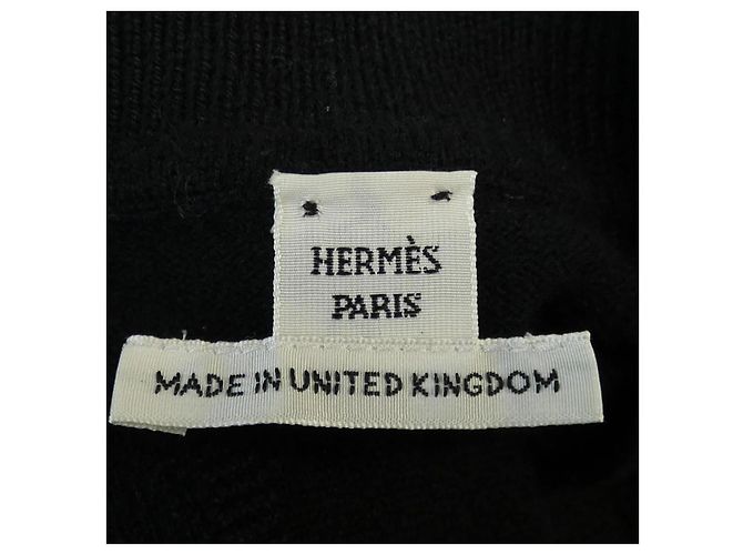 Hermès Tejido de cachemira Hermes Negro - vista 4