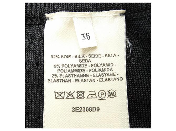 Hermès Falda de lana Hermes Negro - vista 3