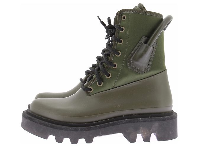 Stivaletti Givenchy in pelle verde - vista 3