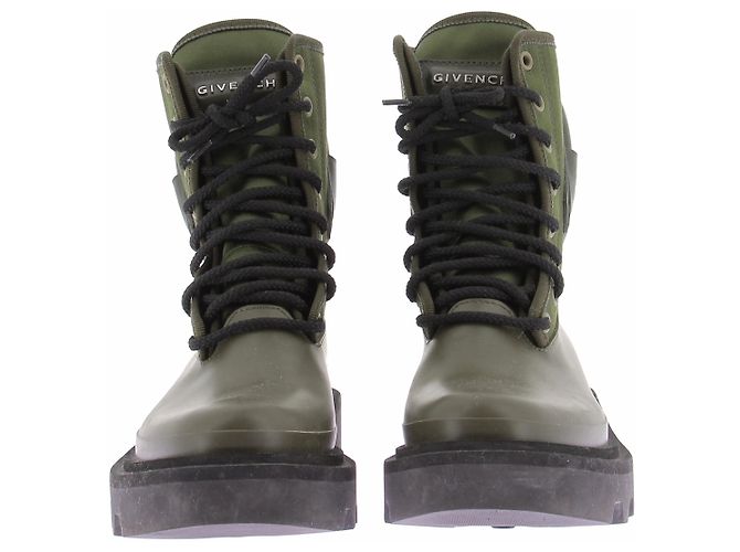 Stivaletti Givenchy in pelle verde - vista 4
