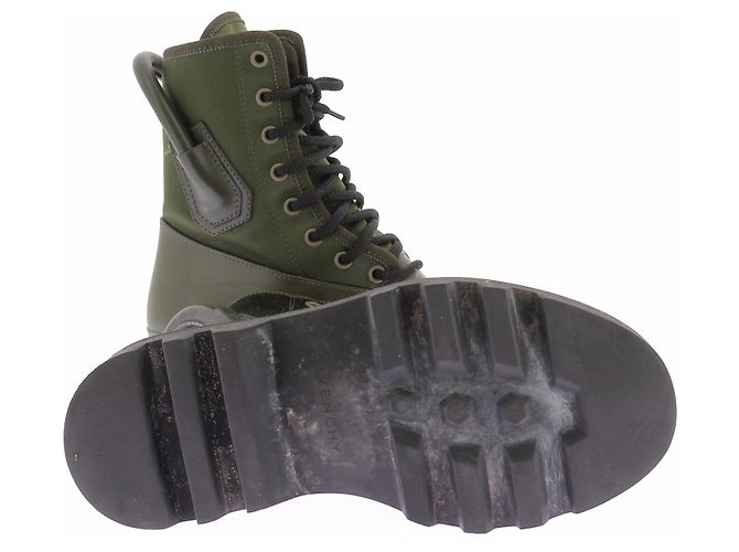 Stivaletti Givenchy in pelle verde - vista 6