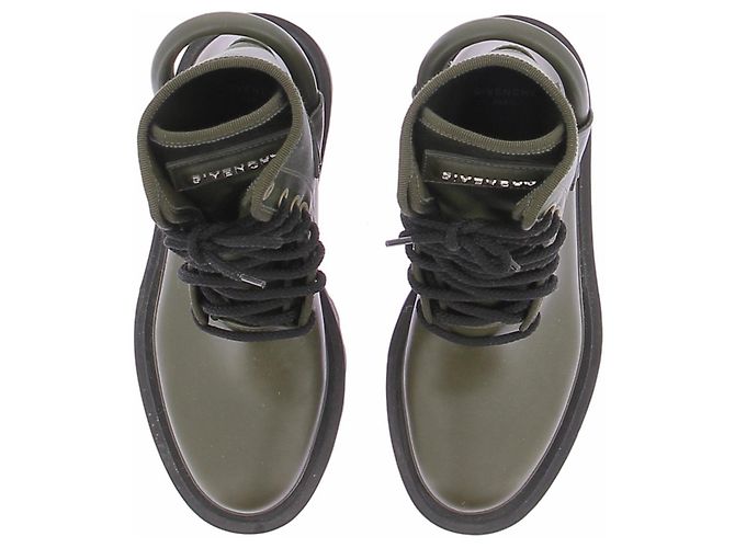Stivaletti Givenchy in pelle verde - vista 7