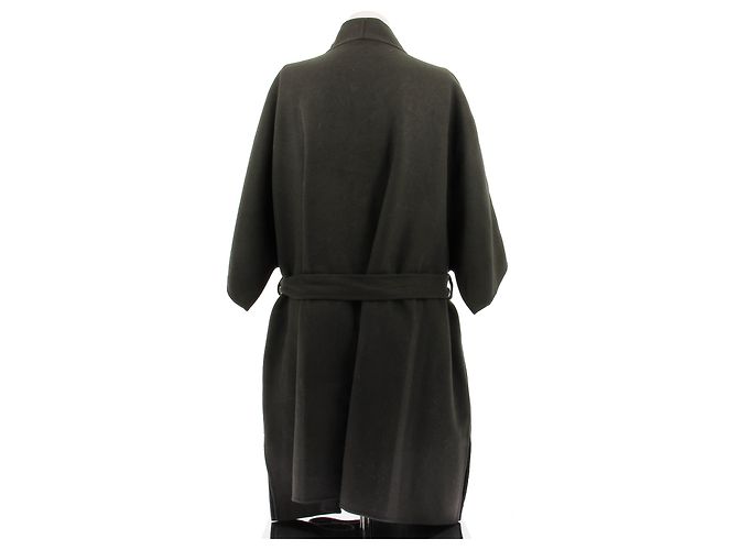 Dior Giacca in lana kaki a maniche corte Cachi - vista 2