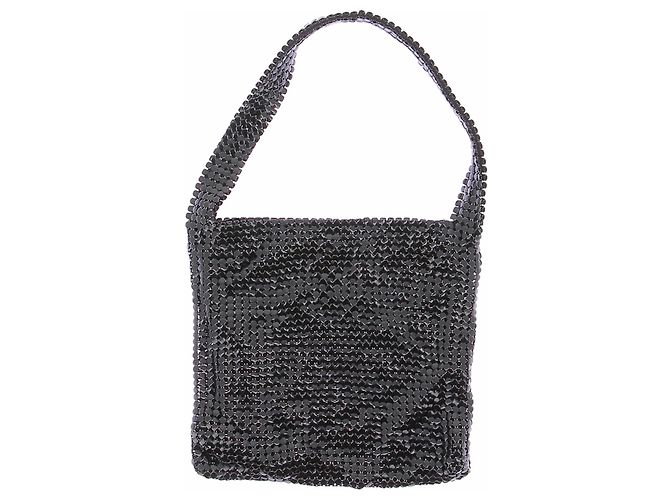 Paco Rabanne Borsa in maglia metallica Nero - vista 6