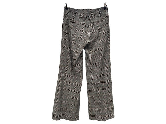 Frame Denim Calça com estampa de pied de poule Preto - vista 2