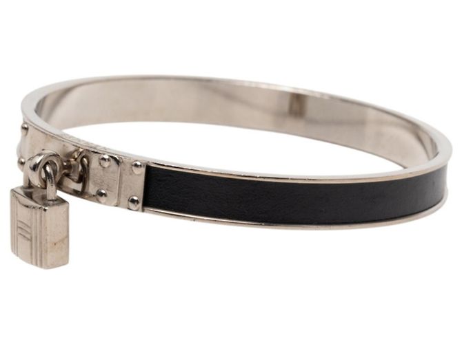 Bracciale Hermès Kelly Motivo Cadena Nero Argento - vista 2