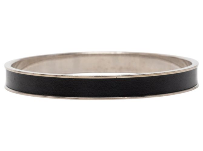 Bracciale Hermès Kelly Motivo Cadena Nero Argento - vista 3
