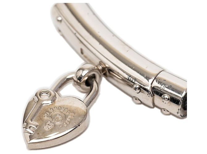 Pulsera de candado en forma de corazón Viviride de Hermès Negro Plata - vista 4