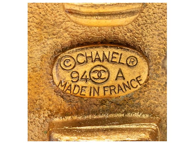 Timeless Orecchini a clip con motivo logo Chanel D'oro - vista 3