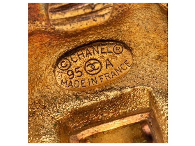Orecchini a clip placcati in oro Chanel Coco Mark D'oro - vista 3