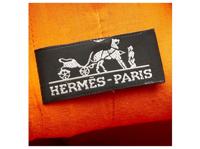 Borsa tote GM Amedaba Diago di Hermès Arancione - vista 12
