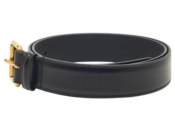 Schwarzer Kalbsleder-Gürtel von Gucci - Ansicht 3