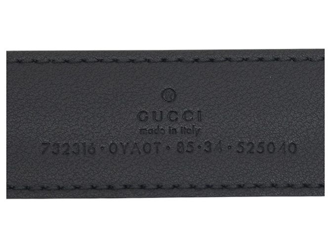 Schwarzer Kalbsleder-Gürtel von Gucci - Ansicht 5