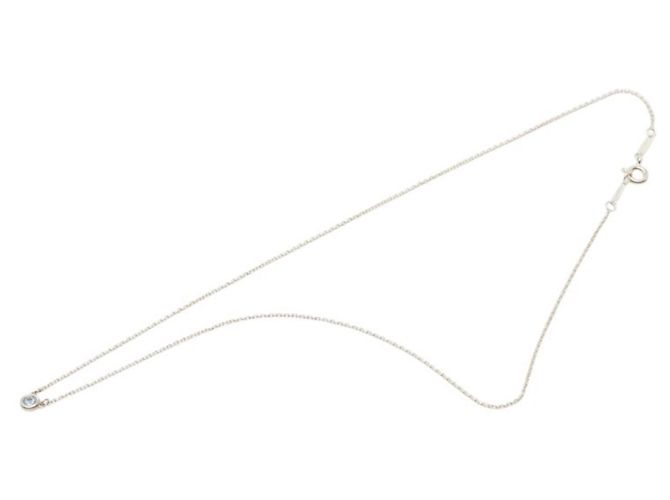 Aquamarin-Pendelkette von Tiffany & Co. Silber - Ansicht 2