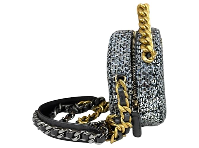 Borsa a Spalla Chanel 19 Argento - vista 4