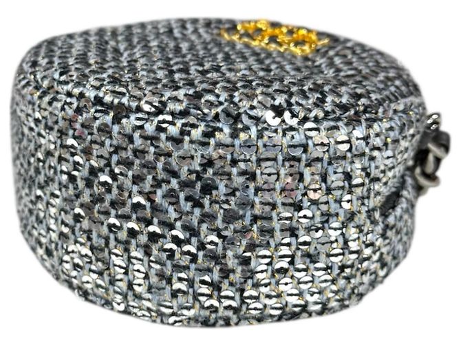 Borsa a Spalla Chanel 19 Argento - vista 5