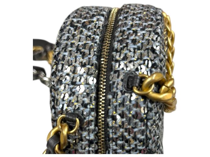 Borsa a Spalla Chanel 19 Argento - vista 8