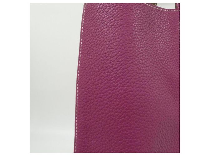 Borsa Hermès Double Sens 45 cm Rosa - vista 6