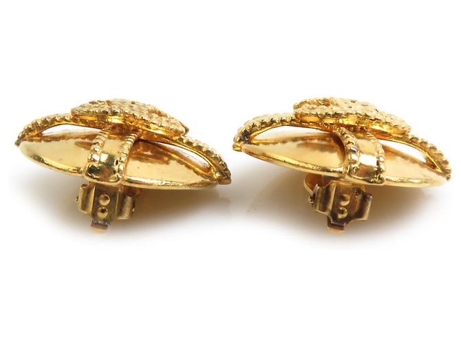 Chanel Gold Clip Ohrringe Golden - Ansicht 4